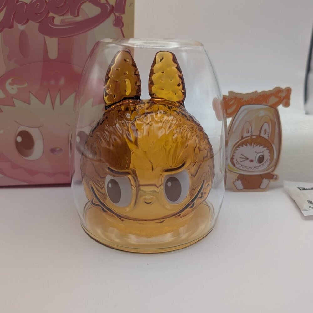 Labubu the Monsters Cheers! Double Walled Glass Cup - Warm Heart - Picture 2 of 4